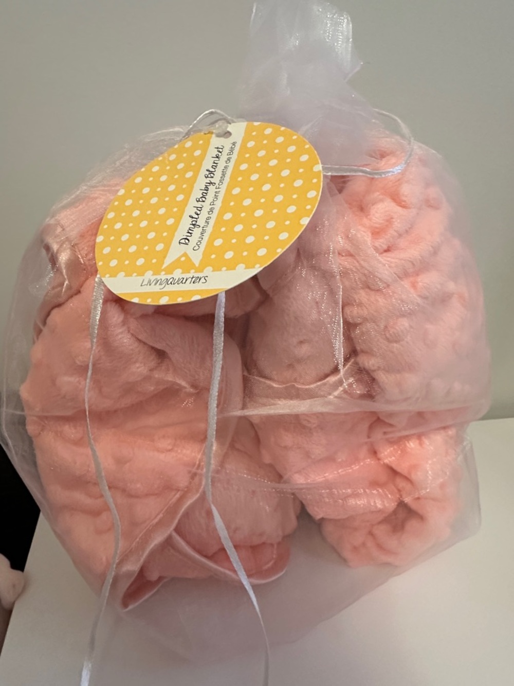 Pink Dimpled Baby Blanket